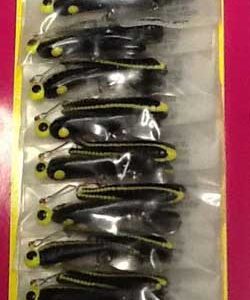 Betts Spin 1/4 Black Yellow Stripe 12/cd